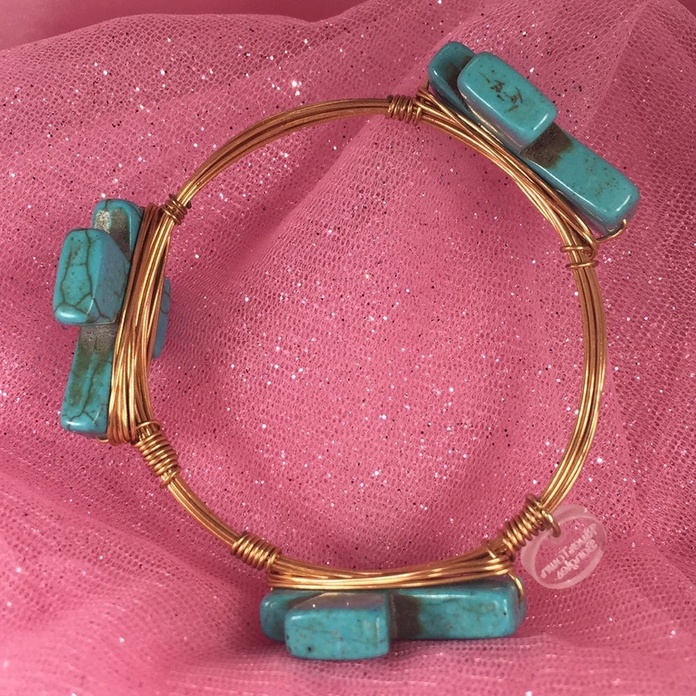 Wire and Cross Bracelet